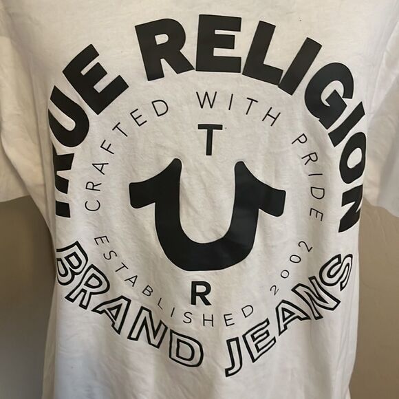 True Religion White Graphic Shirt - Picture 4 of 9